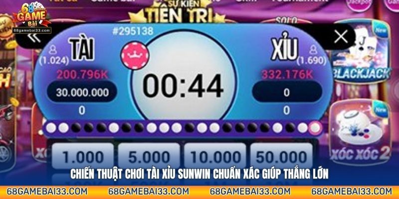 Chiến thuật chơi Tài Xỉu Sunwin chuẩn xác giúp thắng lớn