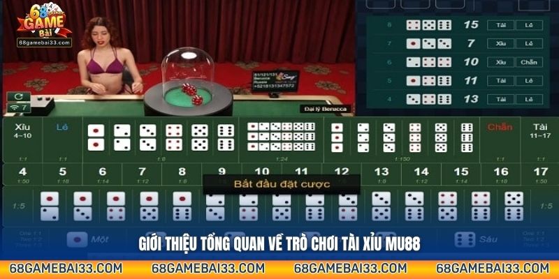 Giới thiệu tổng quan về trò chơi Tài Xỉu Mu88