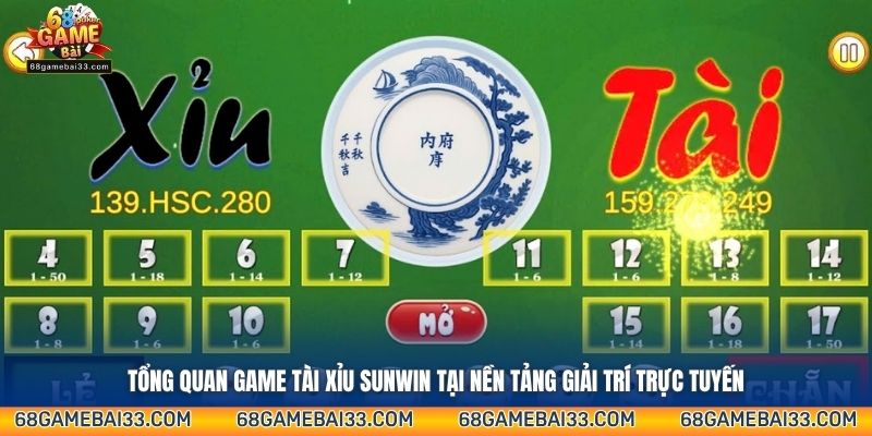 Tổng quan game Tài Xỉu Sunwin tại nền tảng giải trí trực tuyến